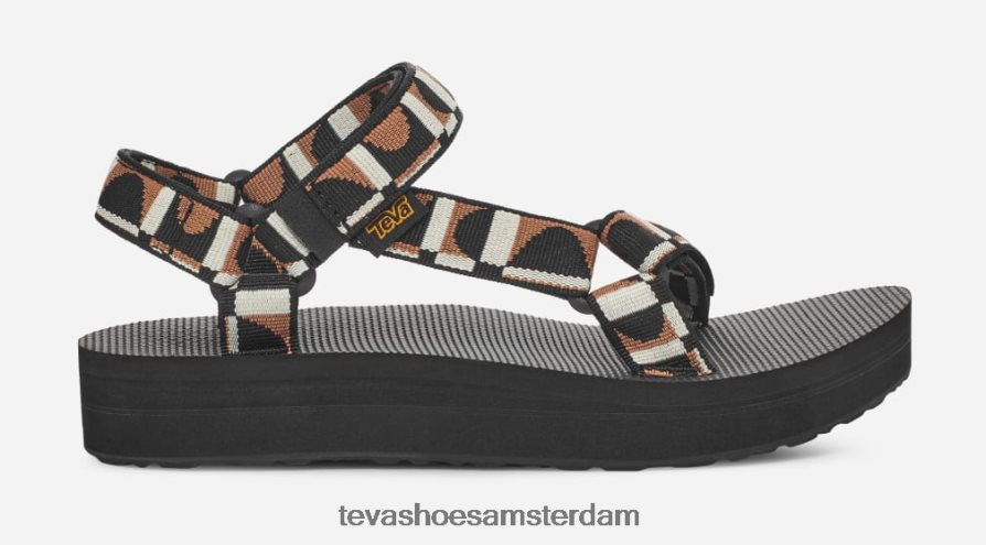 6F6T4X23 stuiter zwart/leeuw Teva universele midform voor dames
