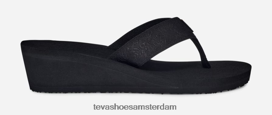 6F6T4X375 motief zwart Teva dames mush mandalyn wedge 2