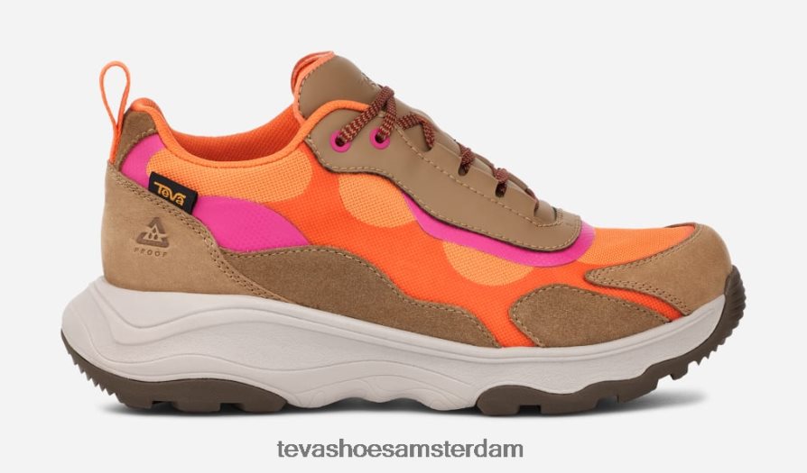 6F6T4X31 honingbruin/koraalroze Teva geotrecca laag voor dames