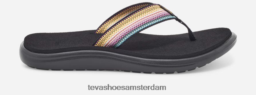 6F6T4X54 anti-zwart multi Teva voya-flip voor dames